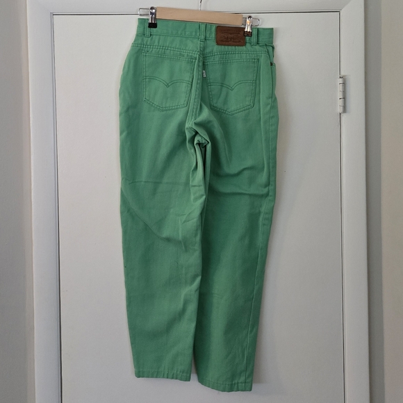 Vintage Green Levi's Jeans 1984 LA Olympic Uniform - Picture 2 of 4